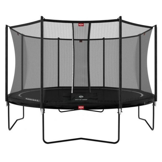 Купить Батут  Berg Favorit Regular 380 см Black + сетка Safety Net Comfort в Киеве - фото №1